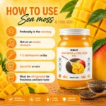 Sea Moss & Chia Seed Gel 16oz – Mango Flavor, Natural Blend - Image 6