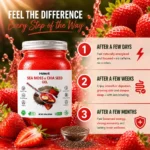 Sea Moss & Chia Seed Gel 16oz – Strawberry Flavor, Natural Blend - Image 4